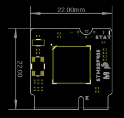 Mechanical Drawing - SparkFun MicroMod mikroBUS Starter Kit